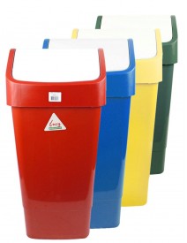 Swing top bin 50lt choice of colours